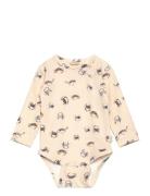 Body L/S Printed Beige Petit Piao