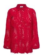 Lace Shirt Red Coster Copenhagen