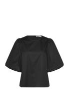 Msjoa Short Sleeve Blouse Black Minus