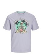 Jjelijah Tee Ss Crew Neck Jnr Purple Jack & J S