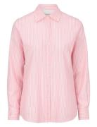 Elsa Striped Oxford Shirt Pink Newhouse