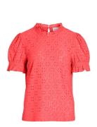 Vikawa S/S Flounce Top/Su - Noos  Vila
