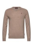 Merino Vneck Beige Morris