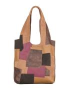 Suede Danita Patch Bag Brown Becksöndergaard