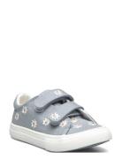 Floral-Embroidered Trainers Blue Mango