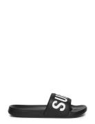 Core Graphic Pool Slide Black Superdry