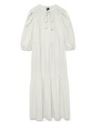 Vmpretty 3/4 Long Dress Wvn Ga White Vero Moda