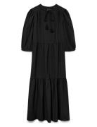 Vmpretty 3/4 Long Dress Wvn Ga Black Vero Moda