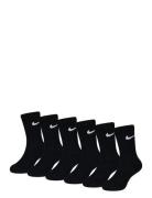 6W-6Pk Crew Sock Black Nike