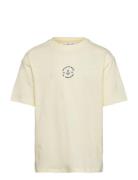 Cotton T-Shirt With Printed Drawing Cream Mango
