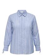Carcattalina Ls Shirt Yd Wvn Blue ONLY Carmakoma