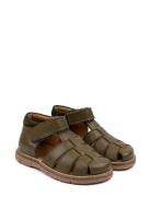 Classic™ Velcro Sandal Green Pom Pom