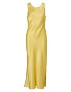 Slfselene Sl Cowl Back Midi Dress B Yellow Selected Femme