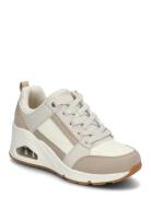 Women Uno Wedge Everything Nice Beige Skechers