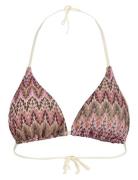 Amber Bel Bikini Top Pink Becksöndergaard
