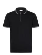Polo Pique W. Zip Black Lindbergh
