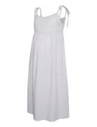 Mlvicki Strap Wo Midi Dress White Mamalicious