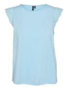 Vmemily Sl Gathering Top Jrs Noos Blue Vero Moda
