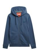 Essential Logo Zip Hoodie Hb Navy Superdry