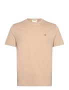 Reg Shield Ss T-Shirt Beige GANT