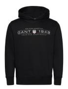 Graphic Hoodie Black GANT