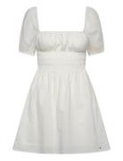Tjw Cotton Voile Mini Dress Ext White Tommy Jeans