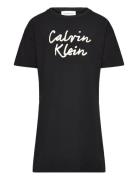 Script Logo T-Shirt Dress Black Calvin Klein