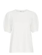 Bysummer Puff Sleeve Tee - White B.young