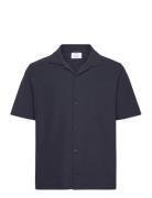 Structured Knitted Shirt Navy Mango