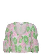 Pleated Georgette Patterned Ganni