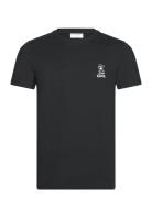 Printed Tee S/S Black Lindbergh