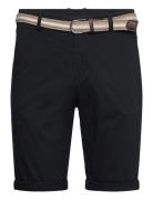 Superflex Chino Shorts W. Belt Black Lindbergh