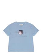 Archive Shield Ss T-Shirt Blue GANT