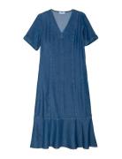 Woven Dress, Dencel Blue Ivo Nikkolo