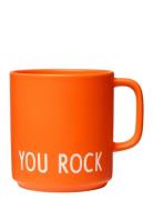 Vip Favourite Cup With Handle Orange Design Letters