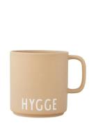 Vip Favourite Cup With Handle Beige Design Letters