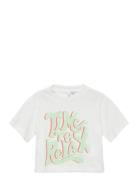 Vmpastel Cropped Ss Top Box Girl White Vero Moda Girl