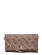 Noelle Xbody Flap Organizer Brown GUESS