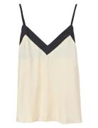 Vmdenise Singlet Top Wvn Btq Ga Cream Vero Moda
