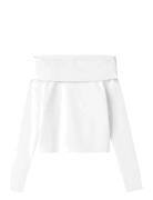 Nlfnove Ls Offshoulder Top White LMTD