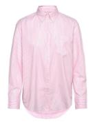 Rel Luxury Oxford Stripe Bd Shirt Pink GANT