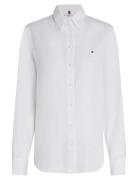 Ess Linen Relaxed Shirt White Tommy Hilfiger