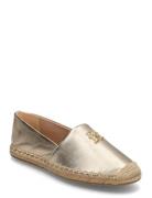 Th Logo Metallic Leather Espad Gold Tommy Hilfiger