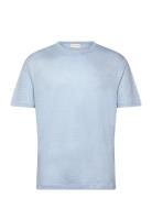 Linen Ss T-Shirt Blue GANT