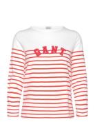 Reg Breton Boat Neck T-Shirt Red GANT
