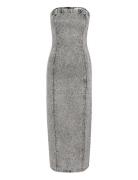 Gzzauma Sl Long Dress Grey Gestuz