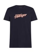 Hilfiger Summer Script Tee Black Tommy Hilfiger