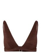 Helio - Wireless Triangle Bra Swimsuit Brown Etam