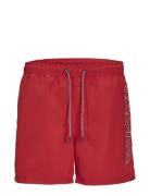 Jpstfiji Jjswim Double Logo Ly Sn Jnr Red Jack & J S