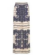 Bella Satin Look Palazzo Pants Blue Malina